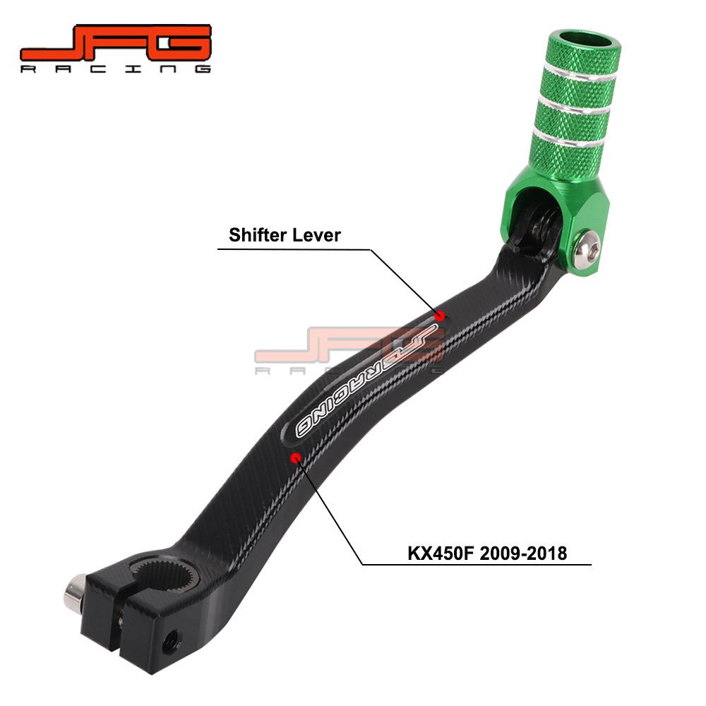 Алюминиевый рычаг переключения передач с ЧПУ для KX450F (2009-2018) Внедорожный мотоцикл.