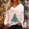 Long Sleeve Shirts For Women Cute Tops Christmas Prints Tees Blouses Casual Plus Size Basic Tops Pullover