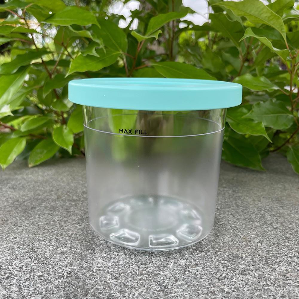 4/1PCS Ice Cream Pints Cup For Ninja Creamie Ice Cream Maker Cups Reusable Can Store Ice Cream Pints Containers With Sealing
