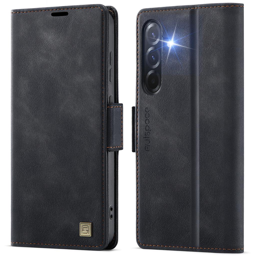 For Samsung Galaxy A36 5G Case AUTSPACE A11 RFID Blocking Retro Leather Cell Phone Wallet Cover