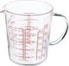 Made In Japan Heat-resistant Glass Measure Cup Wide 500ml MJCW-50-R-BK