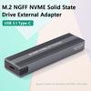 Корпус SSD M2 Корпус NVME Адаптер SSD M.2 к USB Type C 3.1 для двойного протокола NVME PCIE NGFF SATA