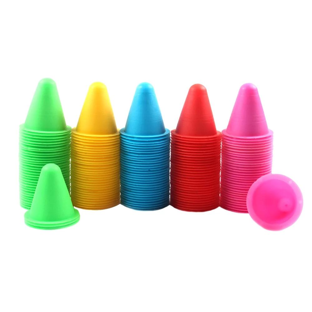 Ветрозащитный коньковый тренировочный маркер для катания на роликах, тренировочные конусы, ворсовые стаканчики, конус для катания на коньках