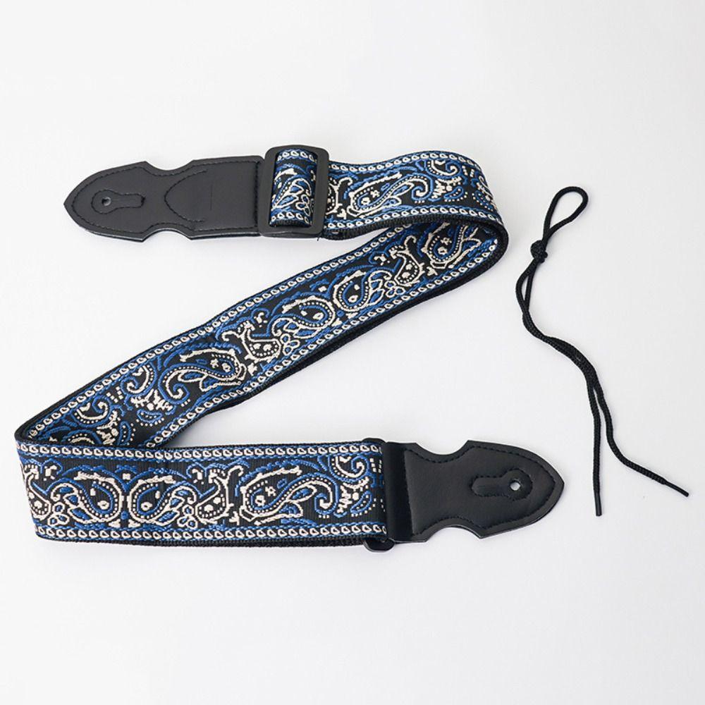 Регулируемый ремень для гитары, этнический стиль, гитарный плечевой ремень, расширяющиеся ремни для электрогитары, укулеле