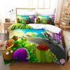 New Plant Zombie Pattern Cartoon Duvet Cover Set Pillowcase Twin Full Queen King 3d Bedding Set Single Double Size Home Textile
