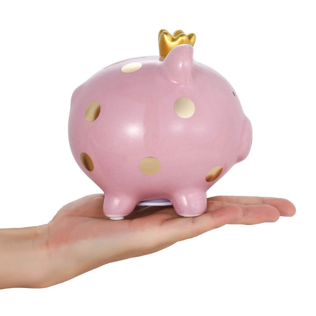 Tooarts Корона Копилка Керамическая Копилка Мультфильм Пятнистая Свинья Товары для дома Ремесла Семья