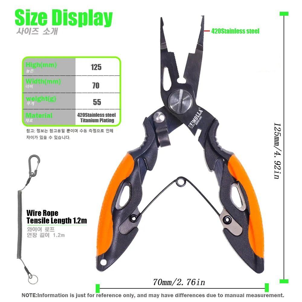 High-strength Fishing Tied Hooks Pliers Anti-slip Cut Fishing Line Equipment Outdoor Camping