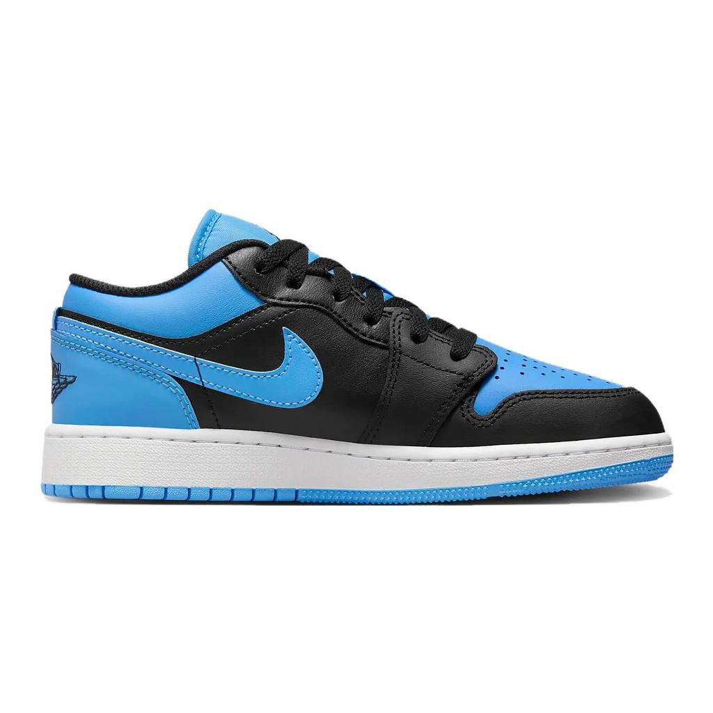 Кроссовки Air Jordan 1 Low GS University Blue Kids Черный Белый 553560-041