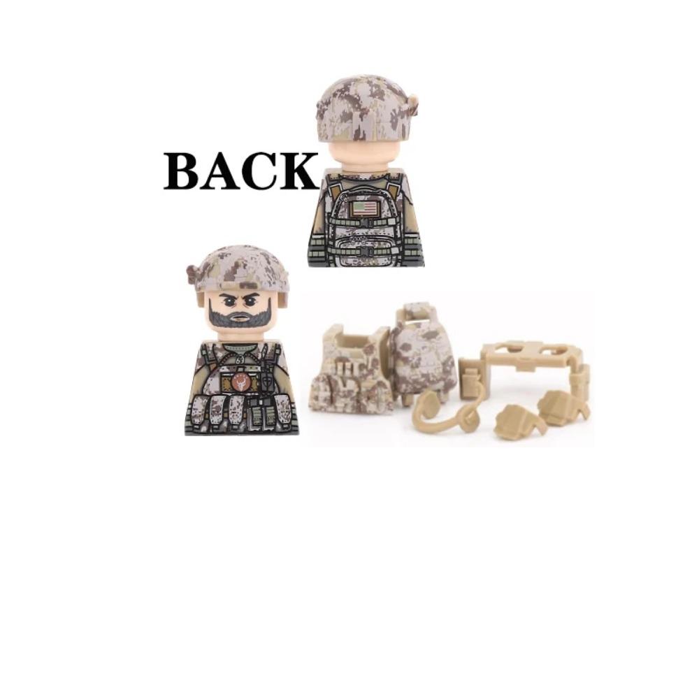 Детали солдат 101-й воздушно-десантной дивизии США, конструктор, офицер, армейский воин, пехота, военные аксессуары, оружие, кирпичики, игрушки GR03