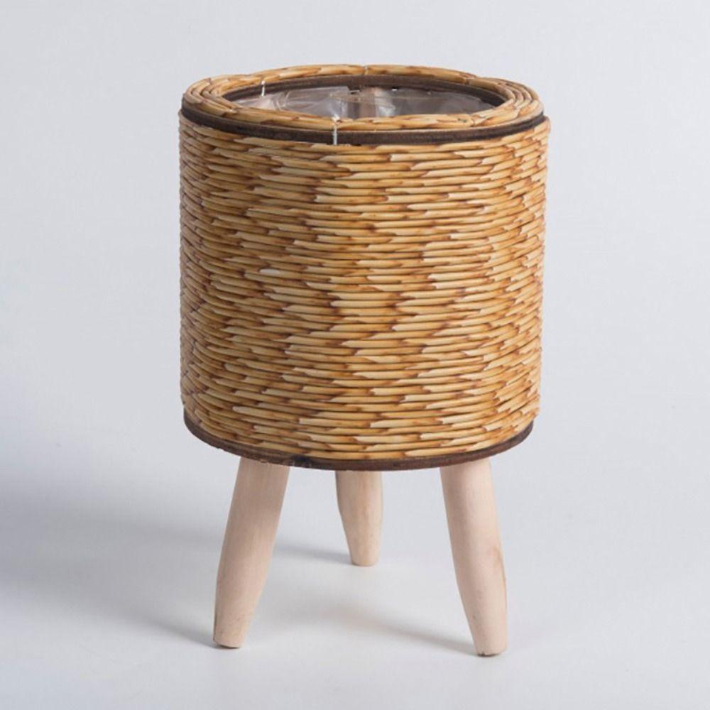 Rattan Woven Flower Pot With Removable Legs Wove Plant Stand High Quality Flower Planters