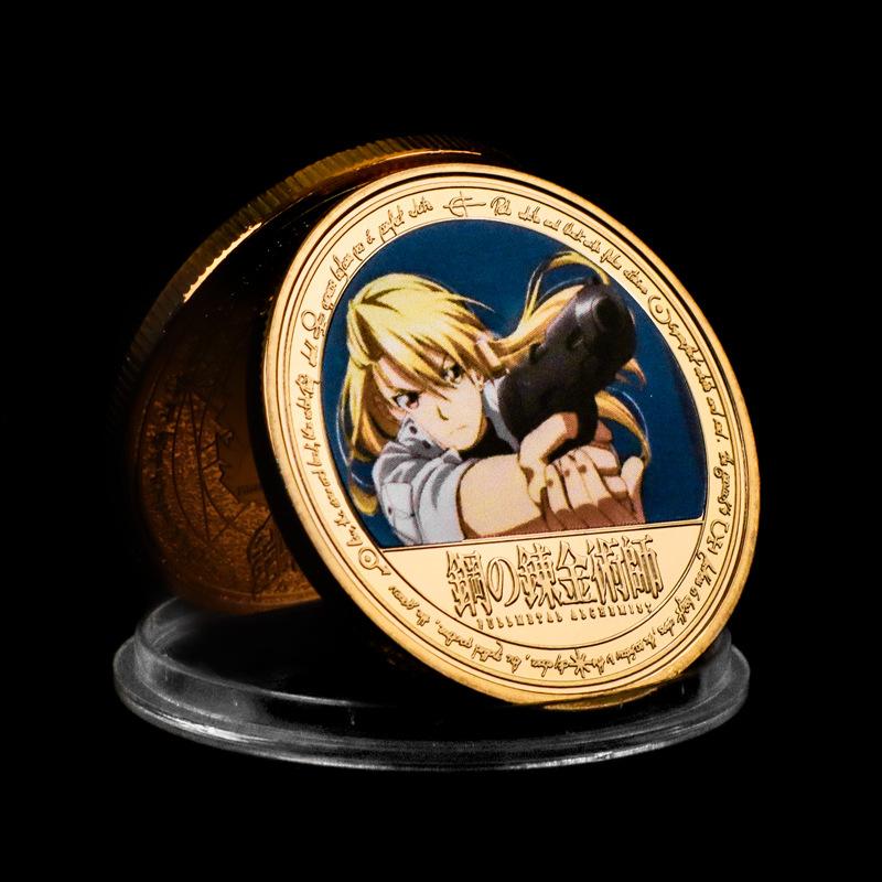 Steel commemorative coins, anime coins, peripheral commemorative coins, die cast metal coins, badges, gifts