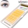 Color Grafting False Eyelashes 0.07 8-15mm Yellow, Blue, Bicolor, Bright Personality and a Few Hairs Extension Tool