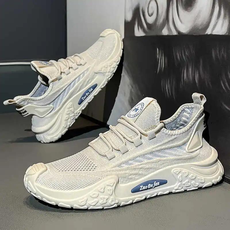 Fashion Playform Perforated Men's Summer Breathable Shoes Basketball Boots Black Skateboarding Sneakers Sports Deadlift Snaeker Sho