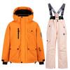 Детский модный лыжный комплект для мальчиков и девочек, утолщенный водонепроницаемый теплый лыжный костюм, куртка и брюки, комплект