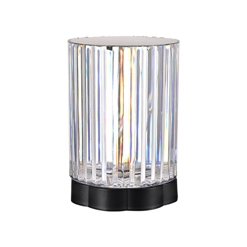 Led Crystal Table Lamp 3/16 Colors Rechargeable Romantic Diamond Lamp Bedroom Bedside Night Light