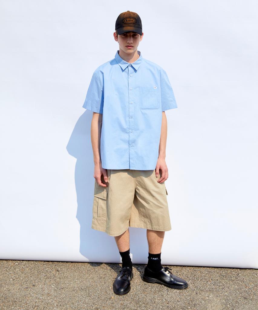 LMC Daily Cotton Short Slv Shirt White