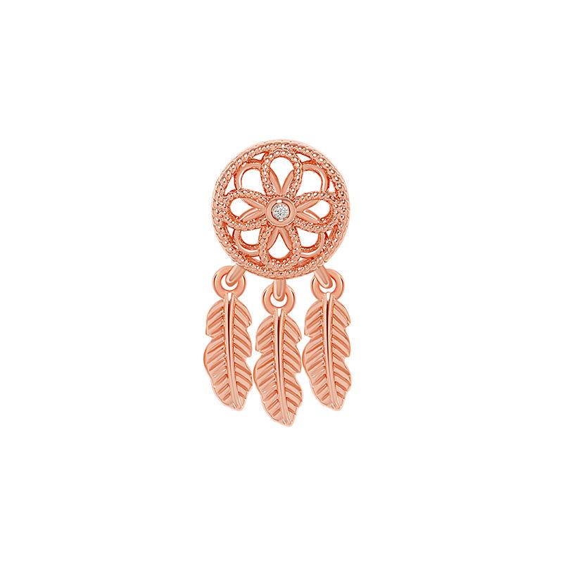 Короткая цепочка с тремя лепестками на ключицу, розовое золото, простое ожерелье в стиле бохо в этническом стиле