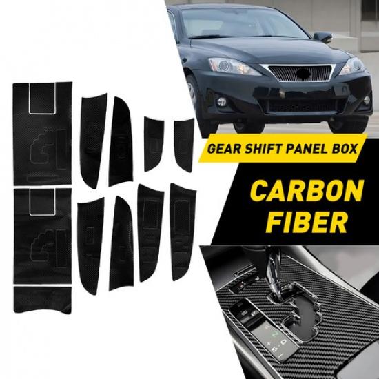 Fit LEXUS IS300 2006-2012 Gear Shift Panel Box Frame Panel Carbon Fiber Sticker