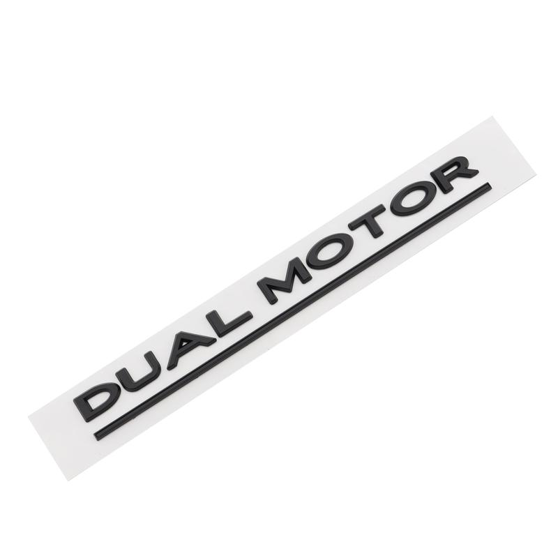 Car SpaceX Dual Motor Sticker Fender Side Decal For Tesla Model Y S 3 X Letters Space Logo Rear Emblem Badge Trunk Accessories