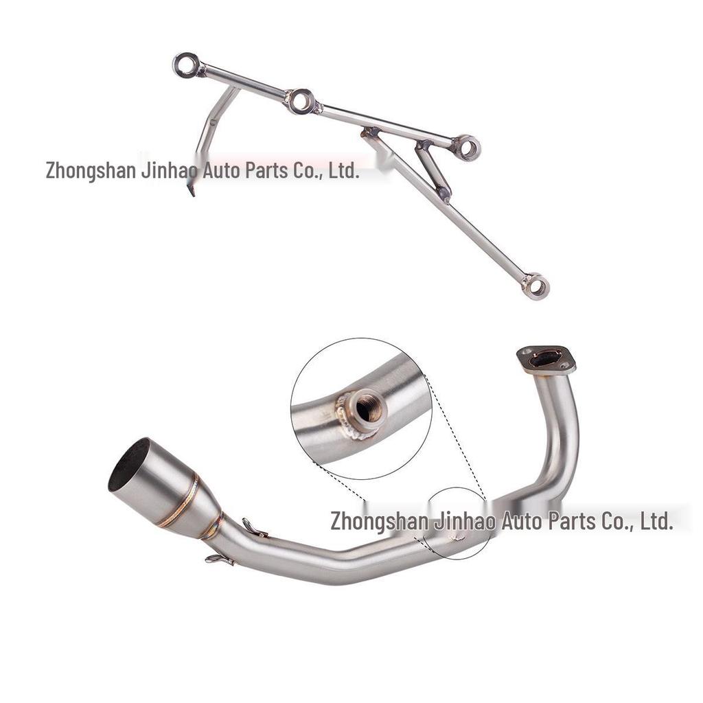 Stainless Steel Front Pipe for Sanyang Gaoshou GR125 Motorcycle Exhaust Modification