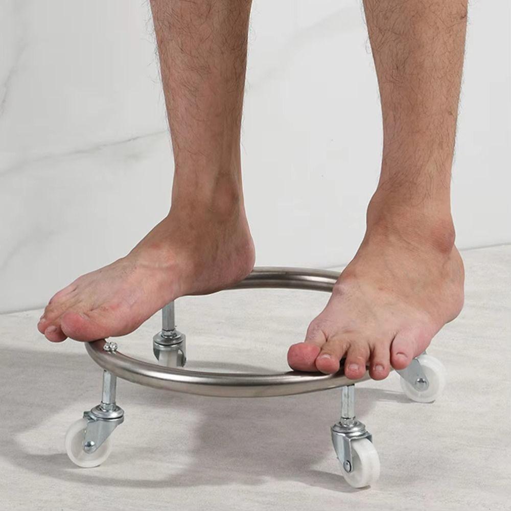 Moveable Wheels Cylinder Gas Bottle Mobile Bracket Gas Tank Bracket Outdoor Indoor