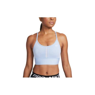 Dri-FIT Solid Logo Низкоинтенсивный поддерживающий спортивный бюстгальтер Женское нижнее белье Синий DB8766-425