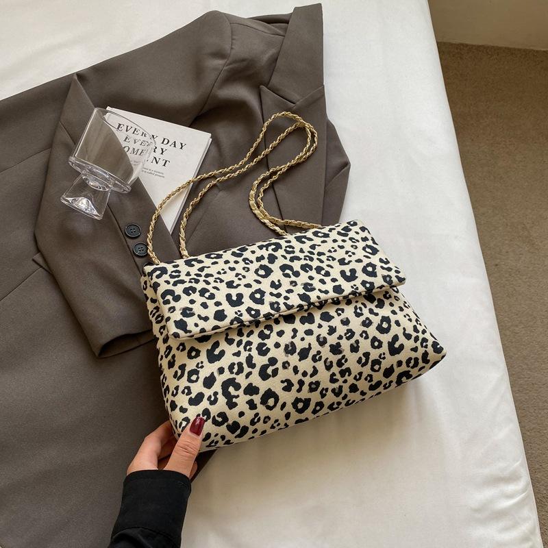 Сумка Niche с леопардовым принтом, женская, в иностранном стиле, универсальная, через плечо, подмышечная сумка, ручная сумка из ткани