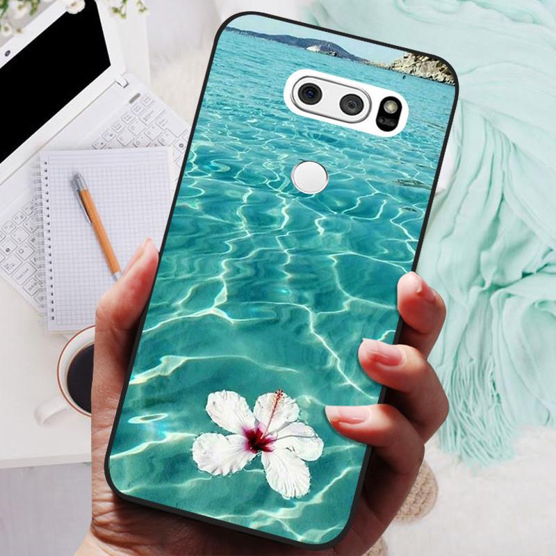 Чехол для LG V30 V30+ Милый Кот Расписная Задняя Крышка Телефона Для LG V35 V30S Thinq Funda Силиконовый Мягкий Для LGV30 V30 Plus Чехлы Coques