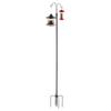VEVOR Double Shepherds Hooks for Outdoor, 8 Pack 1950 mm Heavy Duty Bird Feeder Pole, 19 mm Thick Garden Hooks for Hanging Hummingbird Feeder