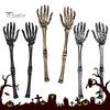 2Pcs Halloween Ornaments Realistic Looking High Durability Plastic Halloween Skeleton Arm Stakes Props Decorations Party Supplies