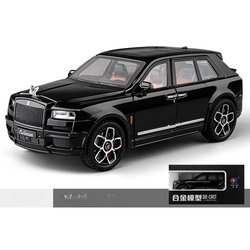 Литая металлическая игрушечная машинка 1/20 для внедорожника Rolls-Royce Cullinan, внедорожная модель автомобиля из сплава, имитация звука и света, игрушка для детей