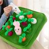Интерактивные игрушки для собак Овощная морковка Плюшевая игрушка для собак и кошек Коврик для нюхания Прочная игрушка для жевания, прорезывания зубов и дрессировки Товары для домашних животных