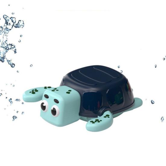 Детская игрушка для ванной без батареек Прекрасный мультяшный черепаха Водная игрушка Интересные успокаивающие интерактивные игрушки Ванная комната Ванна Душ Заводная игрушка Детский подарок