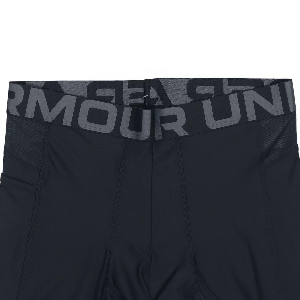 Under Armour HeatGear Vent Training Logo Compression Fitness Tights Men Bottoms Black 1362449-001