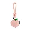 Women Girls PU Leather Creative Cartoon DIY Keychain Fashion Pendant Bag Decorations Simulated Fruit Decorative Gift Accessories