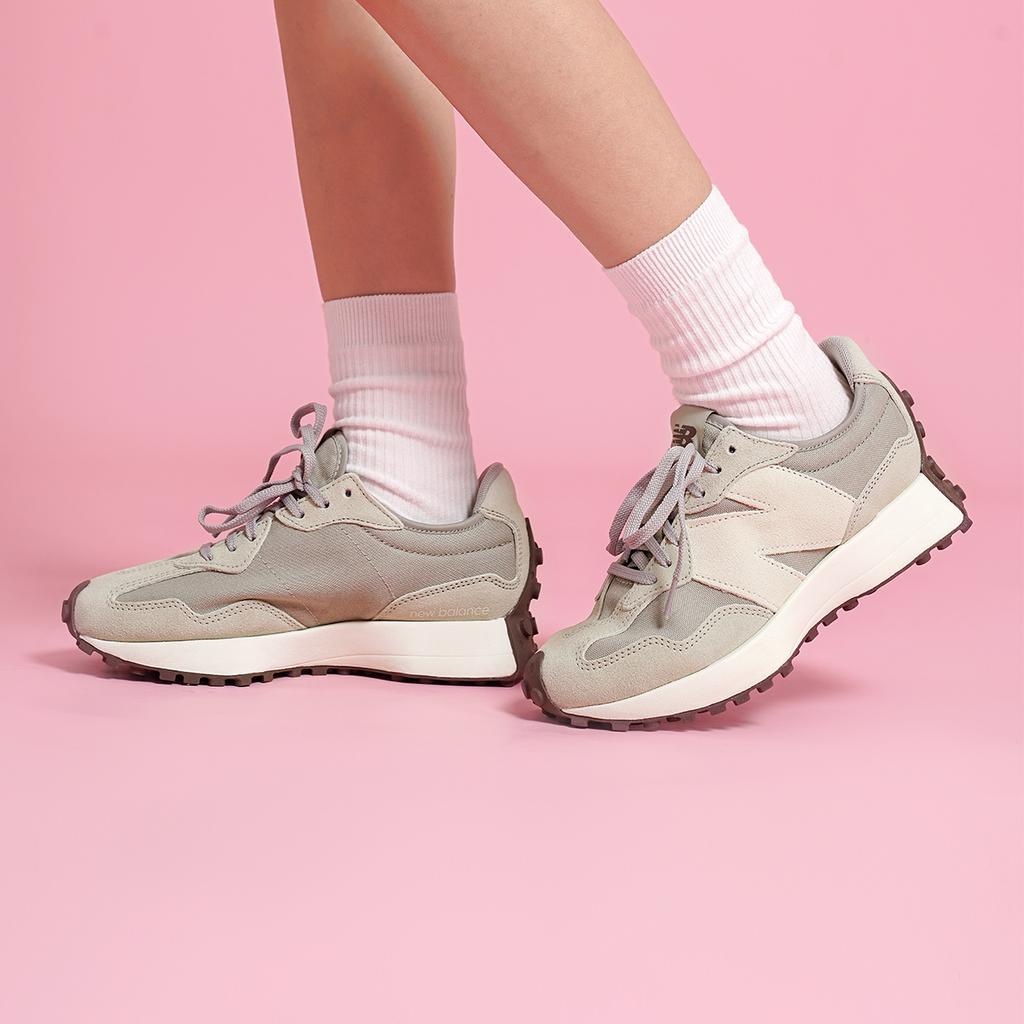 New Balance 327 Grey Oak Sea Salt Женские кроссовки WS327FC