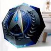 Складной зонт STAR TREK, Зонт для путешествий, Прочный пластик и железный каркас, Подходит для улицы и повседневного использования, a0818133