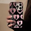 Black Background Love Rabbit Suitable for 16promax Apple 15 Mobile Phone Case IPhone 13 Sweet Cool 11 Cute 12 Anti Fall