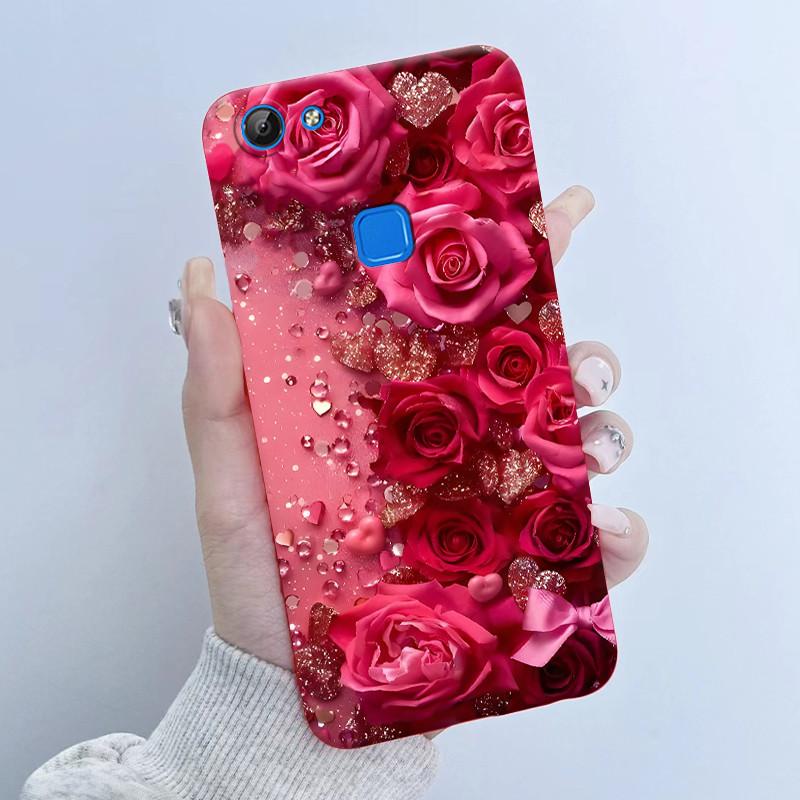 Для Vivo V7 V7+ Plus Y79A Y75 Y73 Y79 1716 1718 Чехол для телефона Милый Астронавт Панда Цветы Конфеты Мягкий Силикон ТПУ Чехол-обложка для телефона
