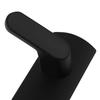 Black Wall Hook Aluminum Towel Rack Modern Coat Rack  Space Saving