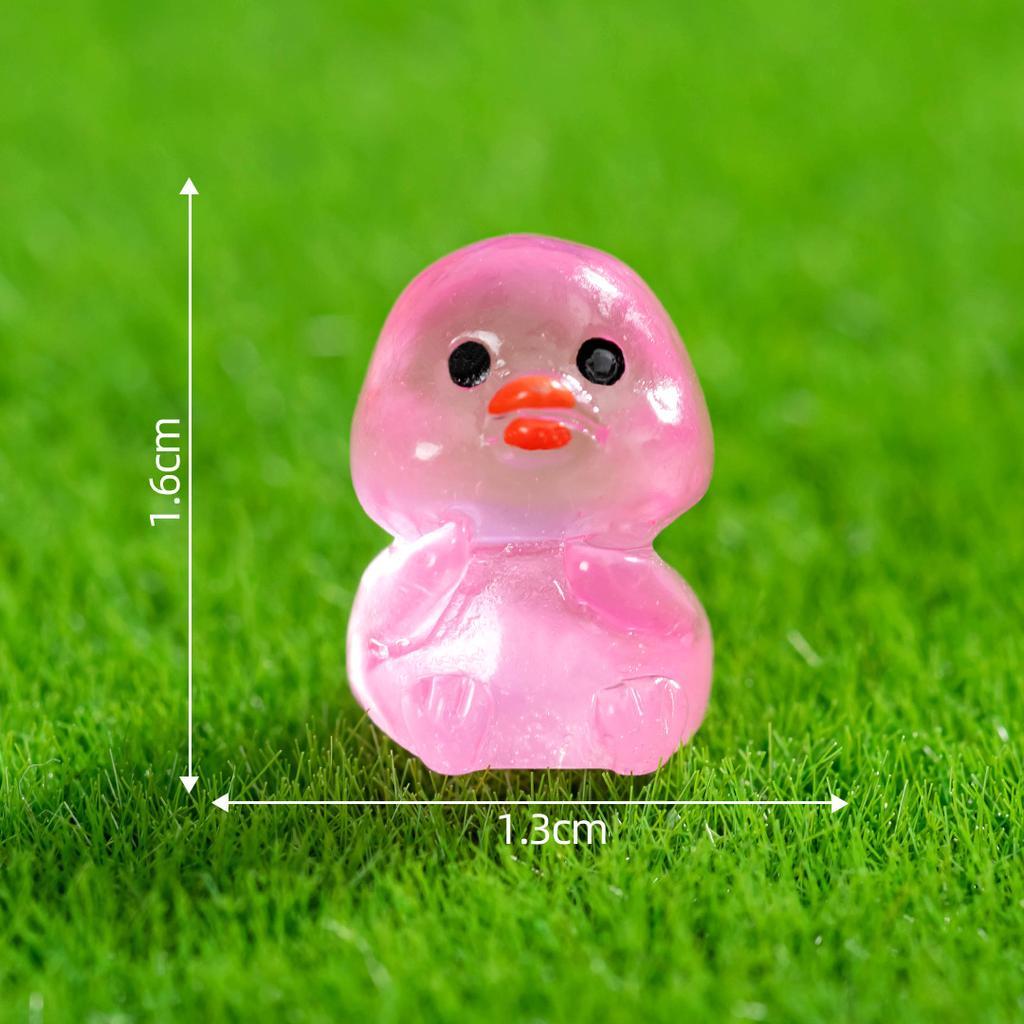 Micro-landscape Cute Glow-in-the-dark Dog Duckling Animal Decoration Diy Phone Case Refrigerator Sticker Accessories Desktop Decoration