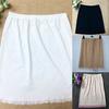 1Pc Comfortable Women's Underskirts Fashion Solid Color Outdoor Mini Skirts Inner Skirt