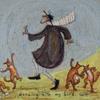 Sam Toft Деревянная табличка «Танцуя с моей птицей»