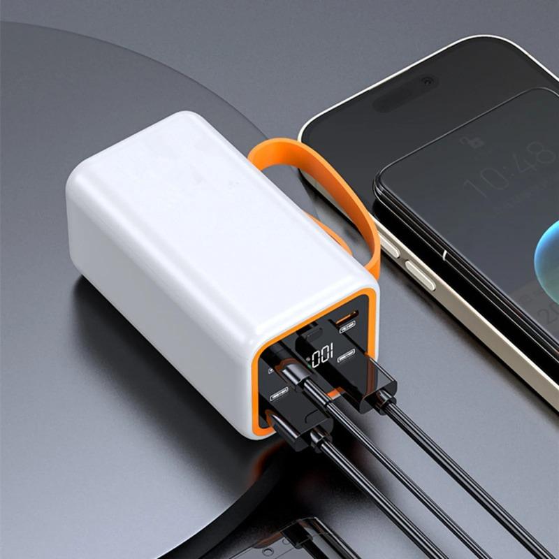 Портативный корпус для Power Bank DIY Коробки для хранения аккумуляторов Двойной USB Type-C Корпус Power Bank DIY Корпус для аккумулятора 4 слота 21700 Без аккумулятора