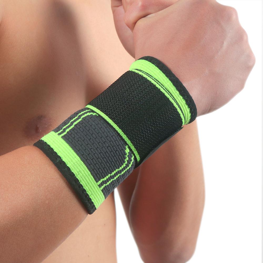 1шт 3D напульсник для фитнеса, тренажерный зал, пауэрлифтинг, поддержка запястья, бандаж, бинты для рук