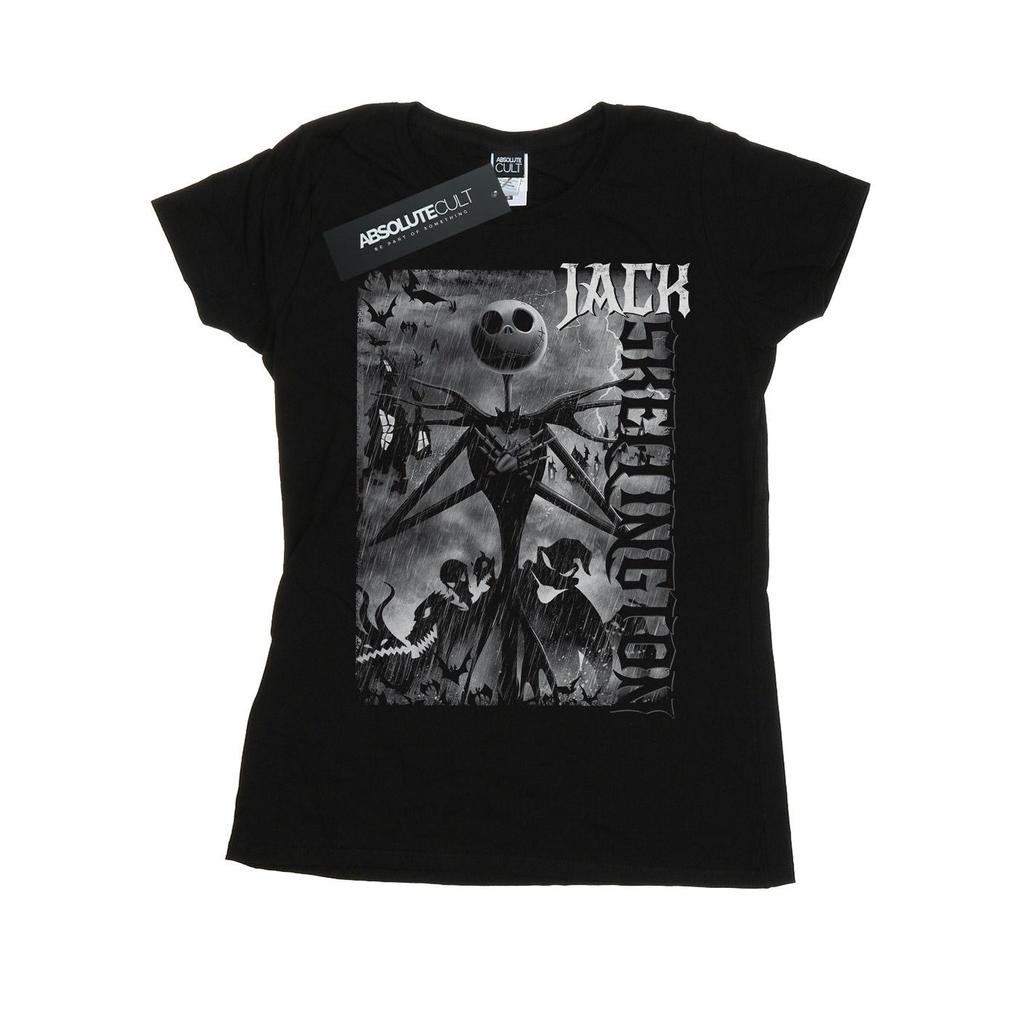Disney Womens/Ladies Nightmare Before Christmas Skellington Cotton T-Shirt