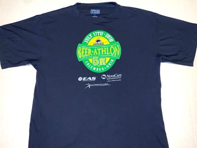 Редкая винтажная футболка 2010 года Beer Athlon 5K Колумбус Огайо Buffalo Wild Wings Новая XL Унисекс
