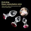Anal Plug Adult Toy Smooth Glass Fast Adaptation Sex Butt Plug Toy Beginner