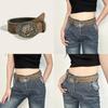 Punk Rock Leather Waist Belt With Vintage Studded Design Daily Supplies Casuals