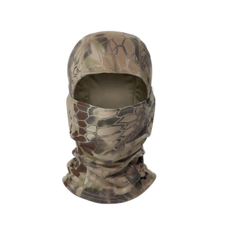 Men's Outdoor Cycling Tactical Camouflage Balaclava Sunscreen Skullcap Helmet Liner